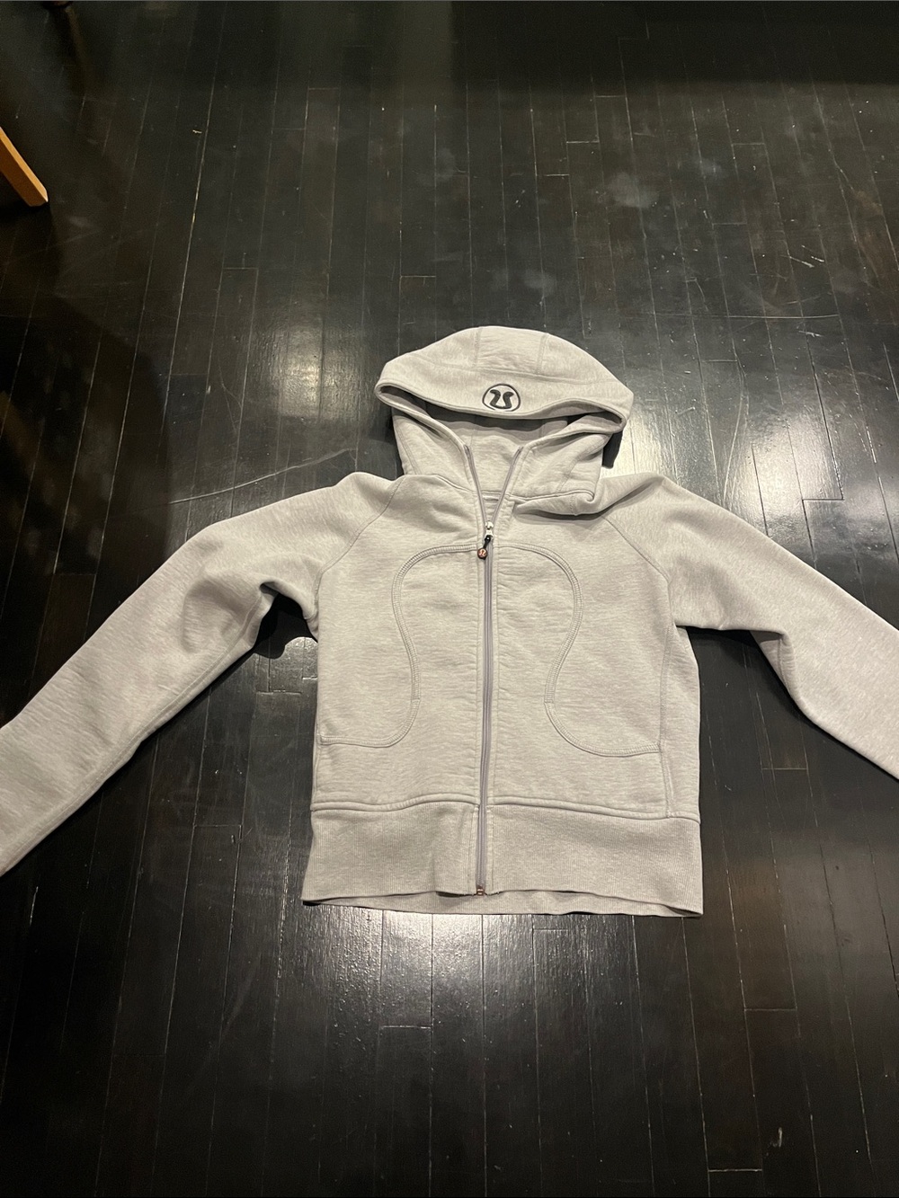 lululemon athletica Kids Light Gray Full-Zip Hoodie